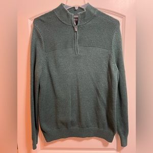 Van Heusen Green 1/4 Zip Sweater